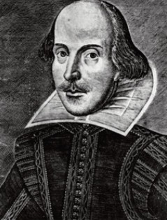Portrait of Shakespeare from the First Folio 1623 (by permission of the Shakespeare Birthplace Trust)